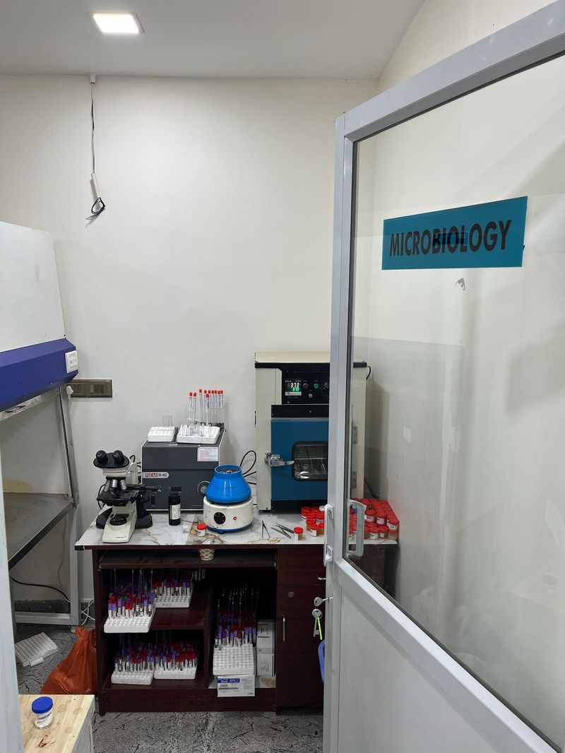 Microbiology testing room